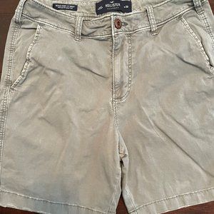 Hollister Beach Prep fit short Epic Flex sz 30 gray